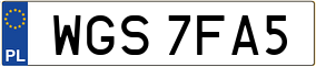 Truck License Plate
